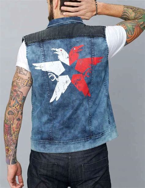 infamous denim vest